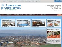 Tablet Screenshot of logstorparkhotel.dk